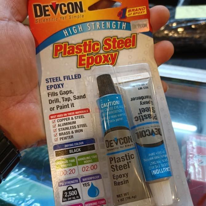 lem besi devcon - plastik steel epoxy devcon