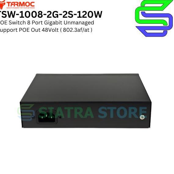 Tarmoc TSW-1008-2G-2S-120W, 8 Port Gigabit POE 802.3af/at POE Switch 120W