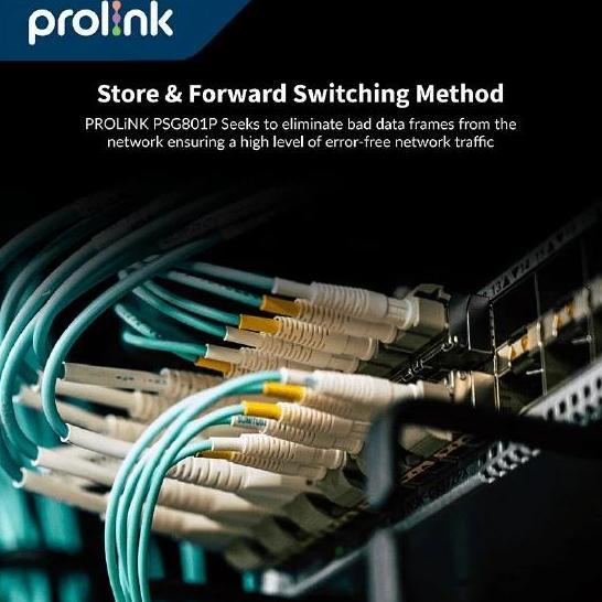 Switch 8 Port PROLINK Gigabit POE Ethernet