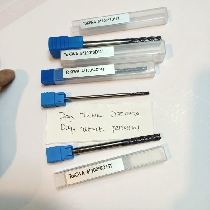 tokiwa endmil Widia panjang 12mm 4f endmil long 100mm Edmil carbide ORIGINAL