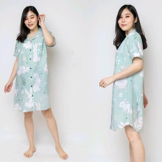 Daster katun jepang premium busui friendly
