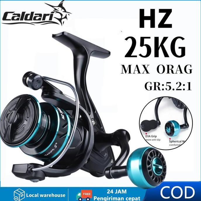 Urg.sanvers - Reel Pancing Full Metal 224 High Precision Spinning Reel Max Drag Kuat untuk Laut & Ga