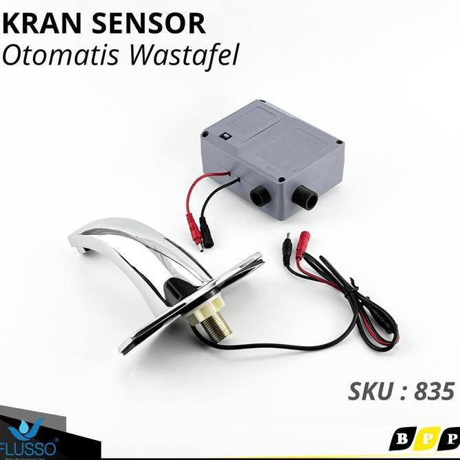 Kran Air Wastafel Sensor Otomatis Keran Sink Flusso Kwt