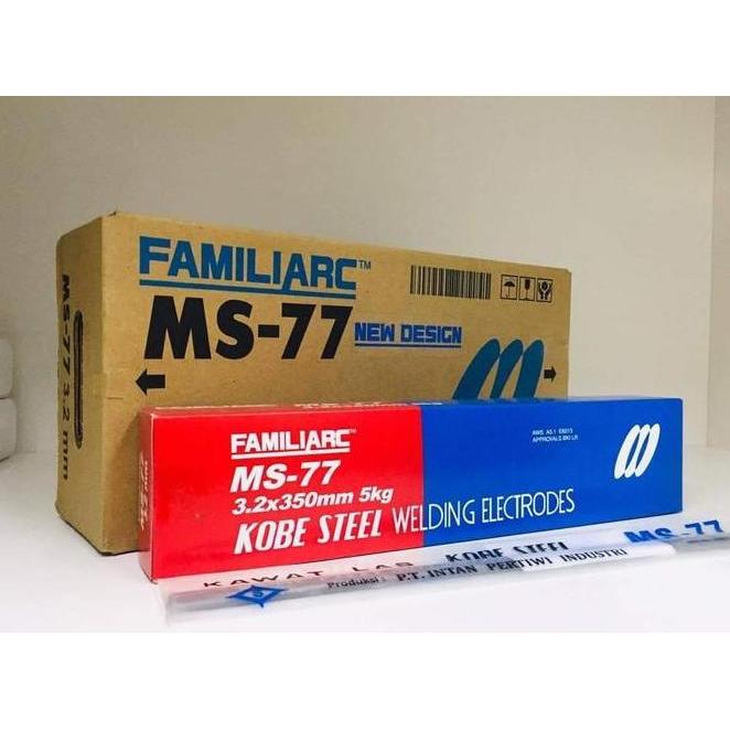 Kobe Ms-77 Kawat Las Besi 2.6 Dan 3.2 Dan 4 Mm - Welding Electrodes