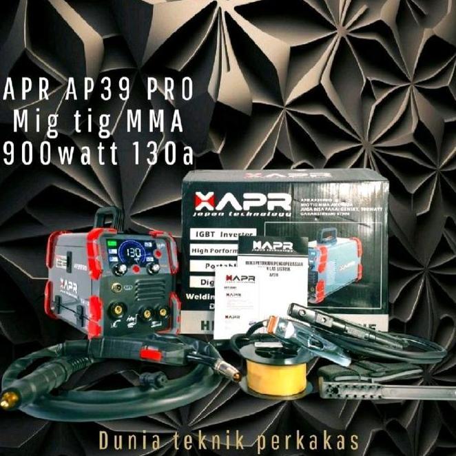 Mesin Las Apr Ap39 Pro Mig Tig Mma 130A 900Watt /Mesin Las Apr Ap39Pro 130A 900Watt Mig Tig Mma Fre 