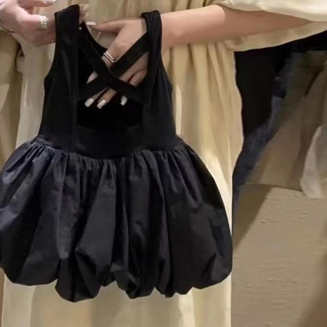 Mr.Gabor Dress Hitam Lucu Anak Perempuan 1 5 Tahun Ball Gown Mini Dress Bubu Dress