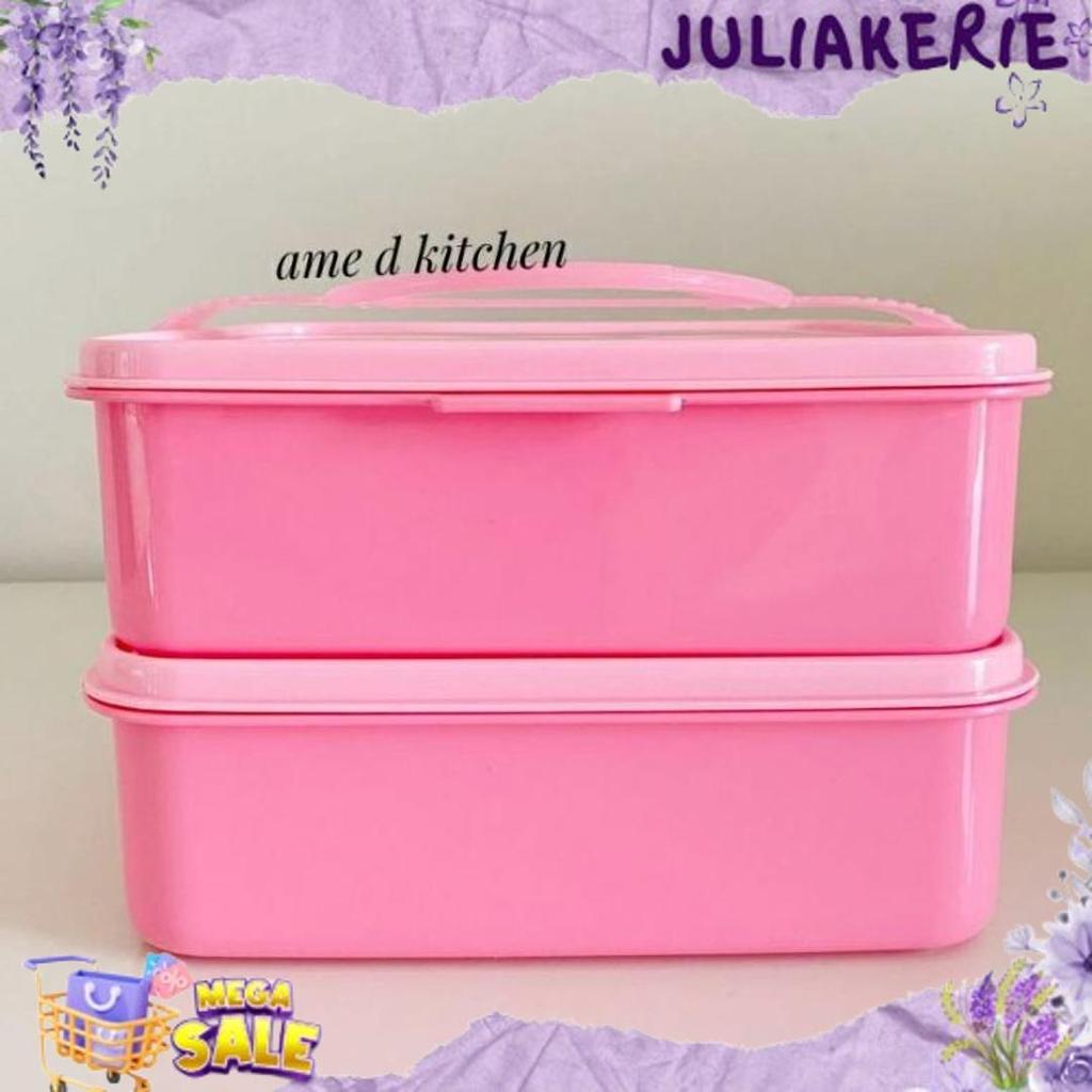 Murah Rantang Piknik Pink Susun 2 Golden Lemon Rps 160-2