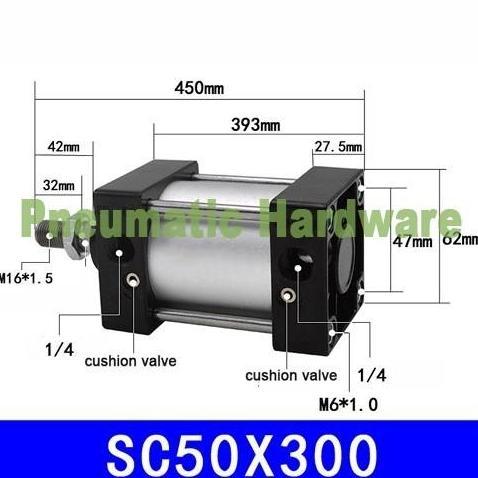 SC50X300 SC 50X300 SC50-300 SC 50-300 SC50*300 Pnuematic Standard cylinder KF60