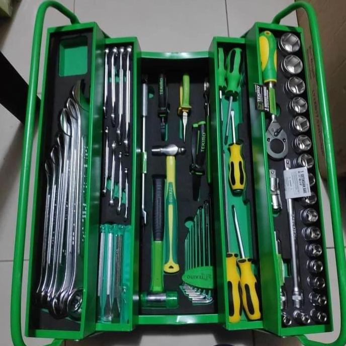 kakeface34 - tekiro mechanic tool set 66pcs set perkakas mekanik hijau lengkap