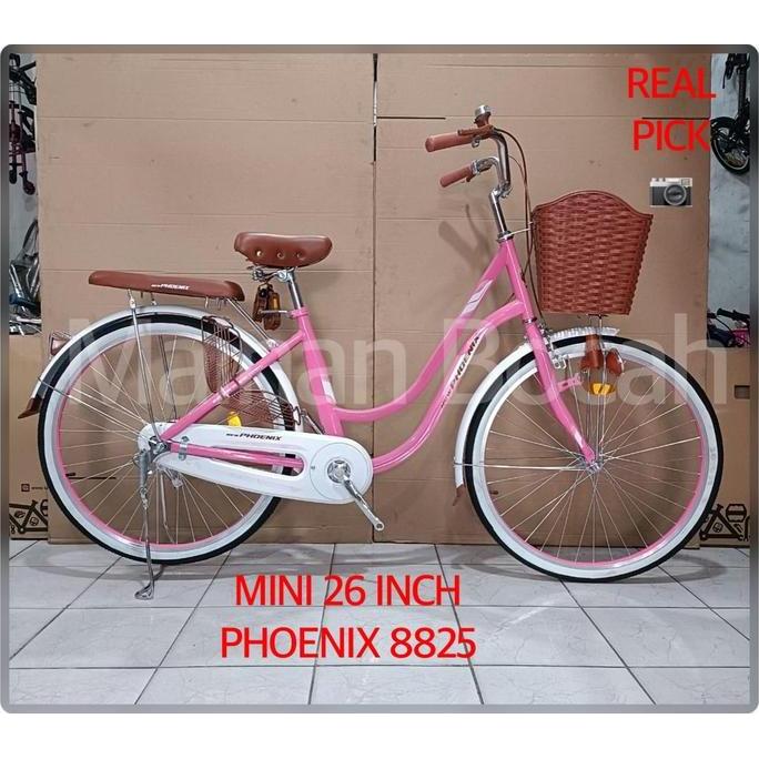 Sepeda Keranjang Dewasa Mini Ukuran 26 Inch Phoenix Np 8825 At Boncengan