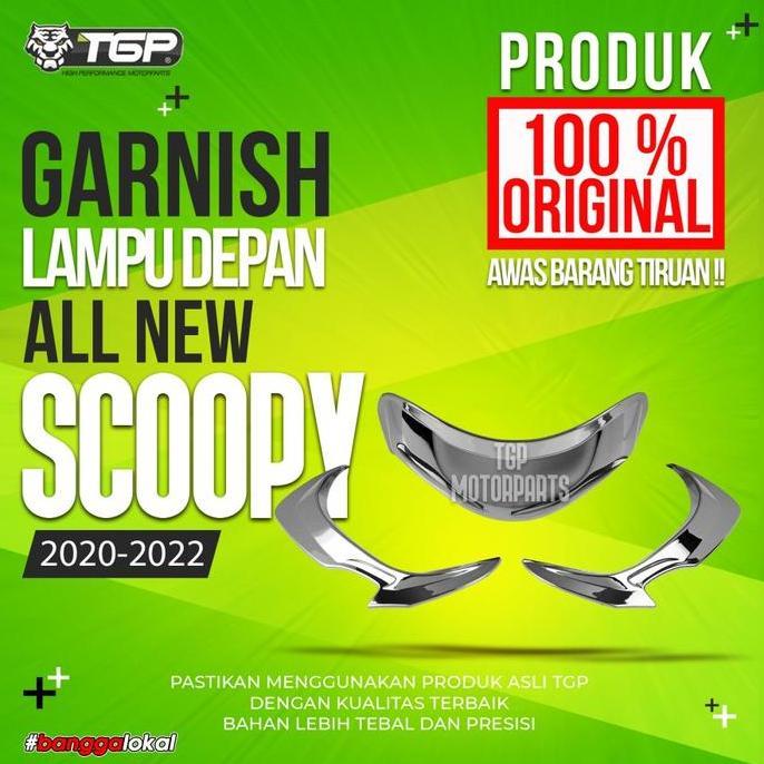 Aksesoris Garnish Lampu Depan Honda All New Scoopy (2020 - 2021)