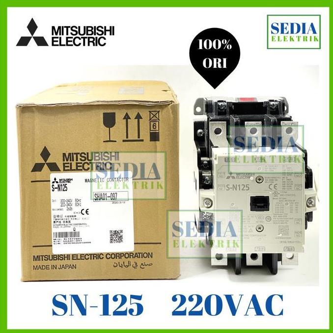 Contactor Mitsubishi S-N125 / 220VAC SN125 SN-125 SN 125