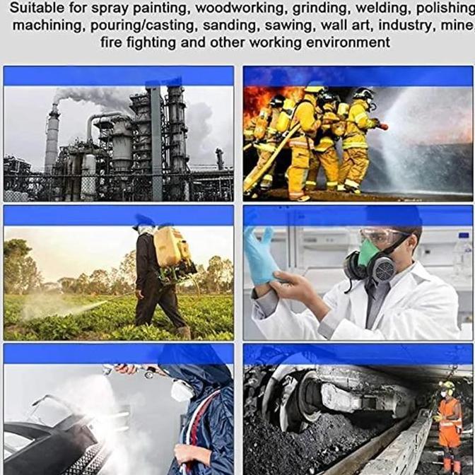 TERMURAH - masker gas fullface respirator anti chemical acid asam gas beracun