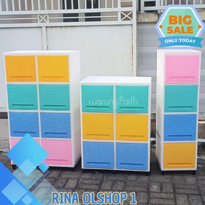 CLUB FLIP DOUBLE CABINET SUSUN 4 | LEMARI PLASTIK | CABINET PLASTIK BY RINA OLSHOP ONE