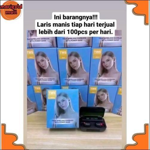 Original Tws F9 Headset Bluetooth Dijual Rugi Tws F9-5 Case Harus Dicolok Kabel