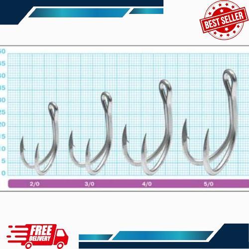 Cod Double Hook Owner Dh-41 (3X Strong) (Color Silver)
