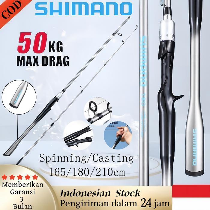 2025 Shimano Joran Lure Silver 165-210Cm Fishing Rod Carbon Lure Fishing Rod M Powerful Rod Casting 