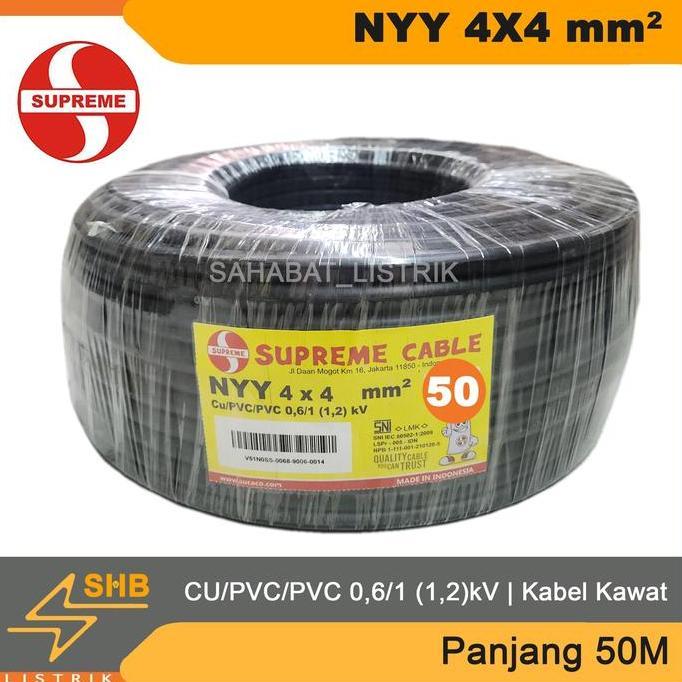 Supreme Kabel Nyy 4X4 50M -Tufur