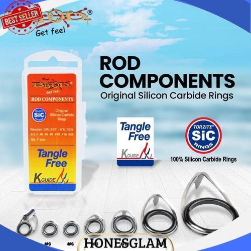 Baru Guide Set Blood K-Series Torzite Sic Rings / Isi 7Pcs (Color Silver / Gunsmoke)