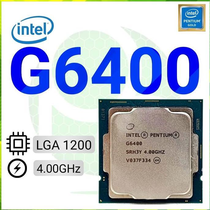 Intel Pentium Gold G6400 - Lga1200 Processor Prosesor Cpu 1200
