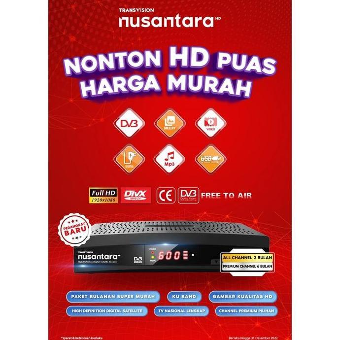 New- RECEIVER PARABOLA RCV TRANSVISION NUSANTARA MERDEKA HD