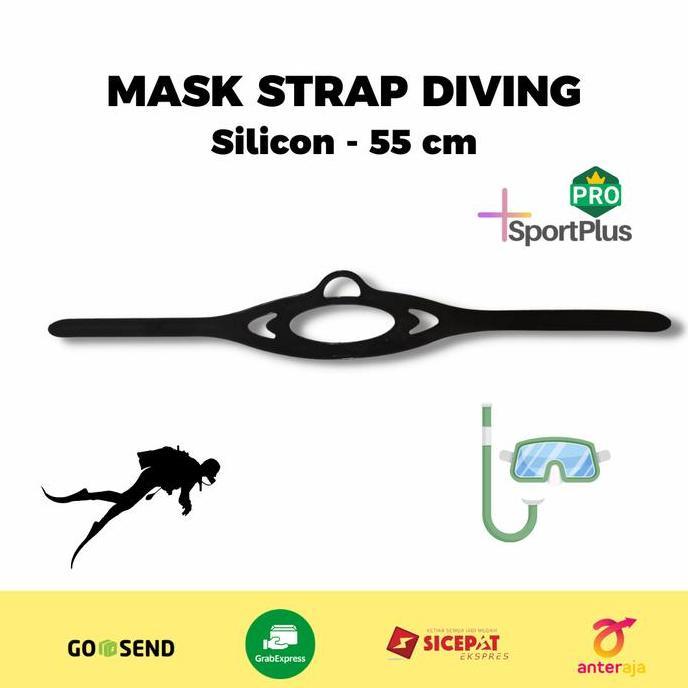 Miliki Mask Strap Makser Selam Diving Scuba Snorkeling Silicon