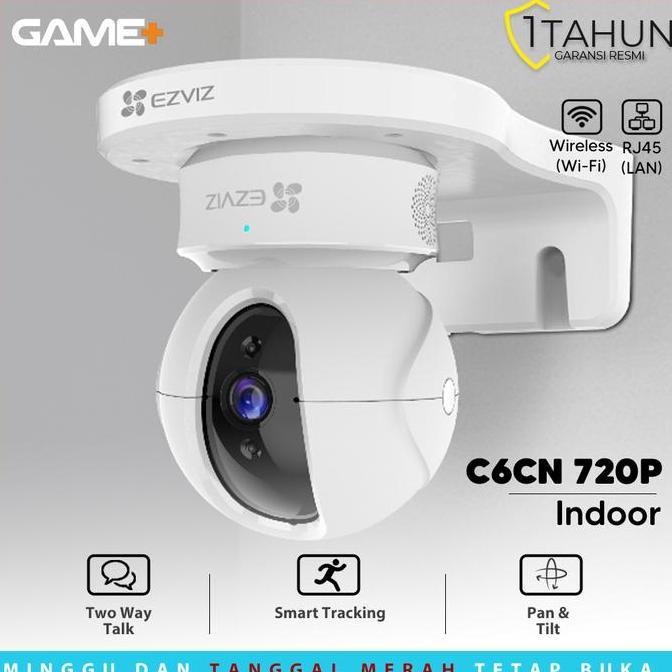 Ezviz C6Cn 720P Cctv Free Wallmount Wifi / C6Cn Bergaransi Resmi