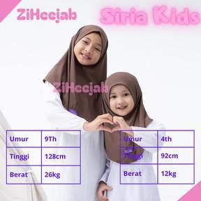 Jilbab Anak Non Pet/Jilbab Premium Label/Jilbab Sport Anak/Hijab Anak Siria Mewah