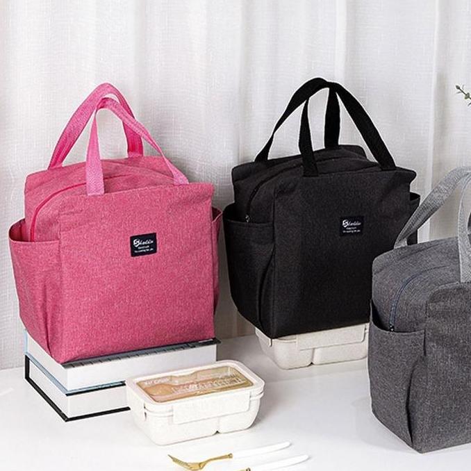 Terbaru Tas Bekal Makanan Polos Cooler Bag Tas Tempat Bontot Makan