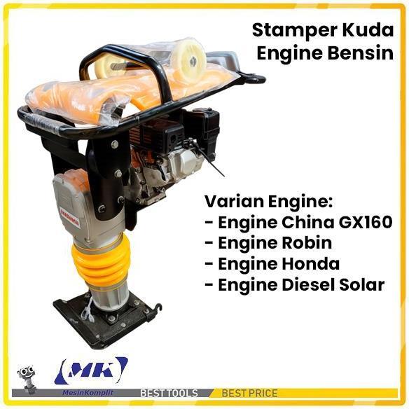 MESIN STAMPER KUDA TAMPING RAMMER PEMADAT TANAH HONDA GX160 EKONOMIS ORIGINAL HIGH QUALITY PRODUCT O