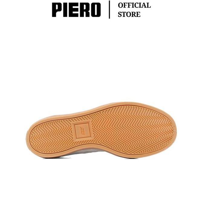 Piero Sepatu Sneakers Pria Alaska White/Gum/White Pie1000300