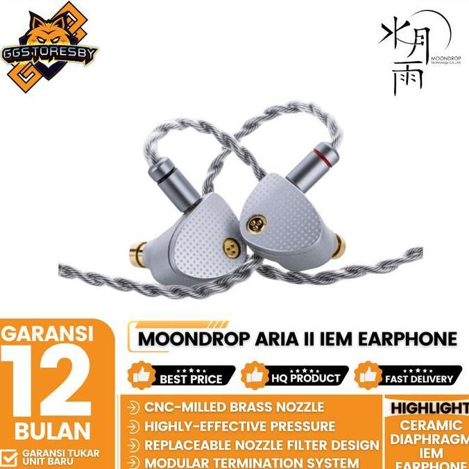 MOONDROP ARIA II / ARIA 2 CERAMIC DIAPHRAGM IN EAR MONITOR EARPHONE