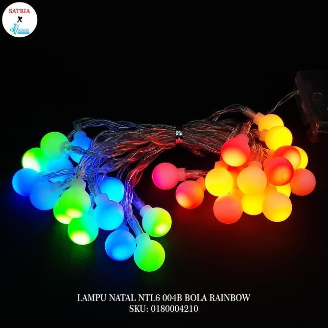 ------] LAMPU LED RAINBOW KELAP KELIP LAMPU NATAL NTL6 004B BOLA RAINBOW