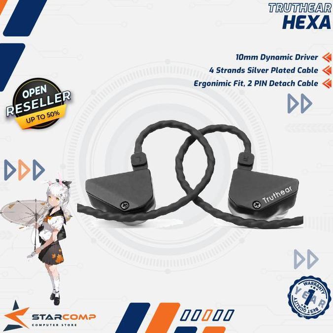 TruthEar Hexa In Ear Monitor Earphone 1DD + 3BA Hybrid Driver