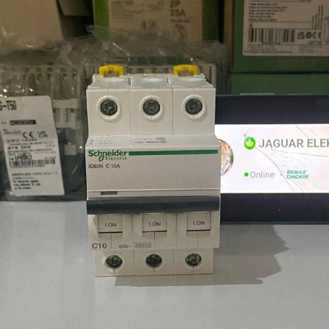 Promo mcb 3p 10a ic60n schneider original / MCB IC60N 3P 10A SCHNEIDER Diskon