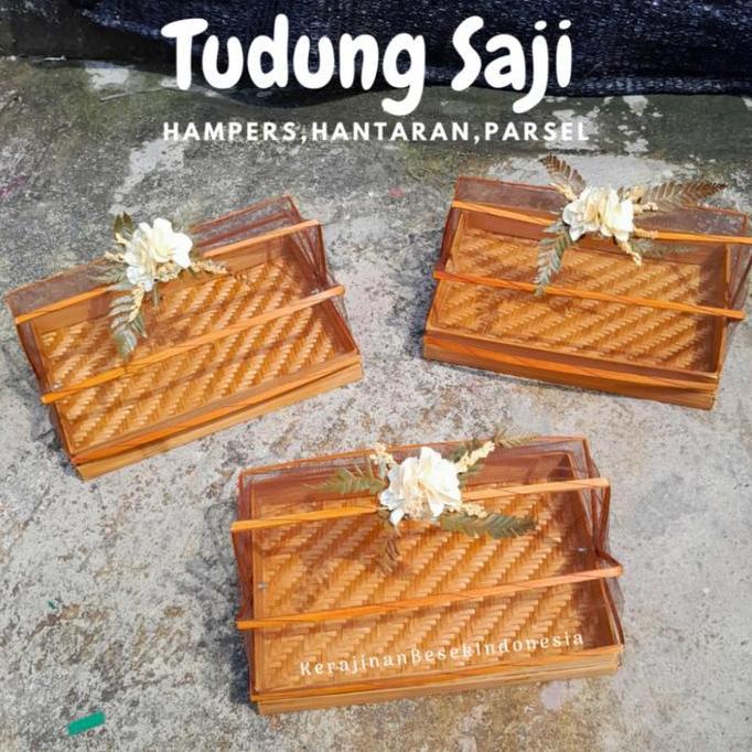 ,,,,,,,] HANTARAN PERNIKAHAN BUNGA CANTIK Tudung saji pp seserahan makanan jajanan pasar murah hampe