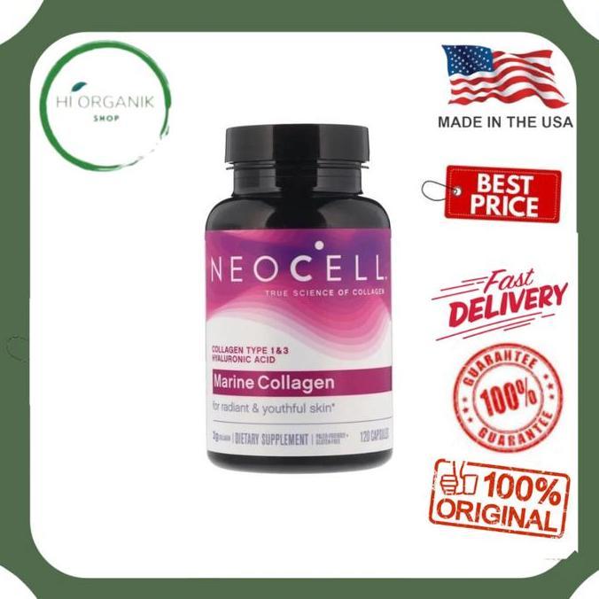 Neocell Marine Collagen With Hyaluronic Acid 120 Capsules Original