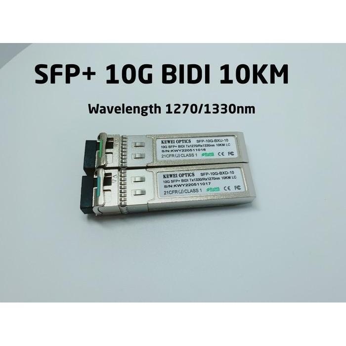 Sfp+ 10G Bidi 10Km Smf Singlecore Lc Sfp-10G-Bd-10Km Singlemode Terbaru Best Quality 100% Original