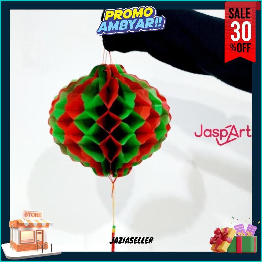 Lampion Lipat Natal Lampion Tawon Natal Edition Lampion Hijau Merah Lampion Honeycomb Natal Termurah