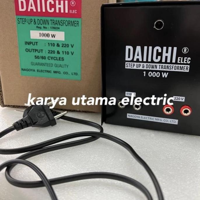 Trafo Step Down Step Up Daiichi 1000W Travo Step Down Daiichi 1000W Daichi 220 Ke 110 Atau 110 Ke 22