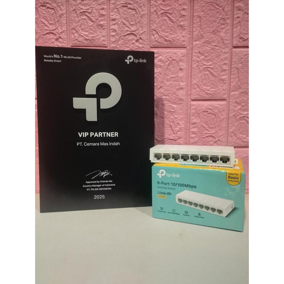 10-Pcs Switch Hub Tp Link 8 Port Ls1008 10/100Mbps Desktop (10) Terbaru Best Quality 100% Original