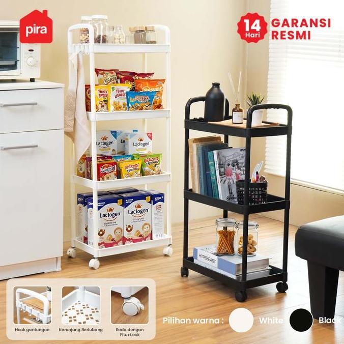 PIRA METROPOLIS -  SORA PKT Rak Troli / Rak Penyimpanan / Rak Serbaguna / Rak Susun / Rak Plastik 3/