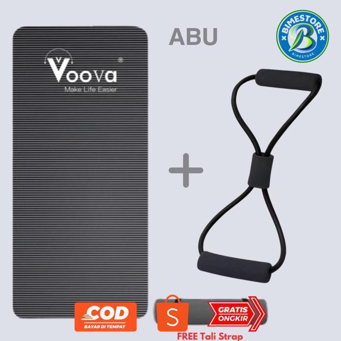 fn-56 VOOVA Combo 2 in 1 / Paket Olahraga Hemat/ Set Matras/ Resistance Band Termurah