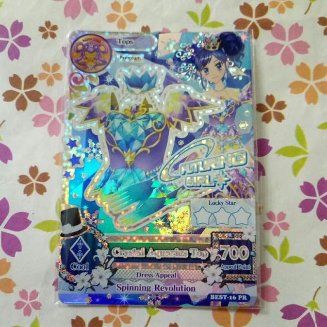 aikatsu premium tops crystal aquarius top aoi versi BEST BARU