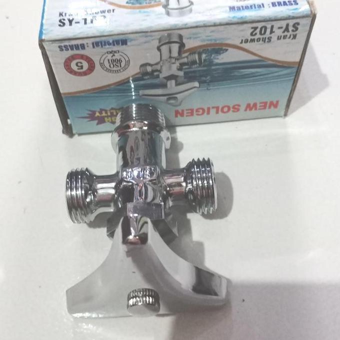 Stopkran T Kran Shower T Cabang 2 Soligen Premium