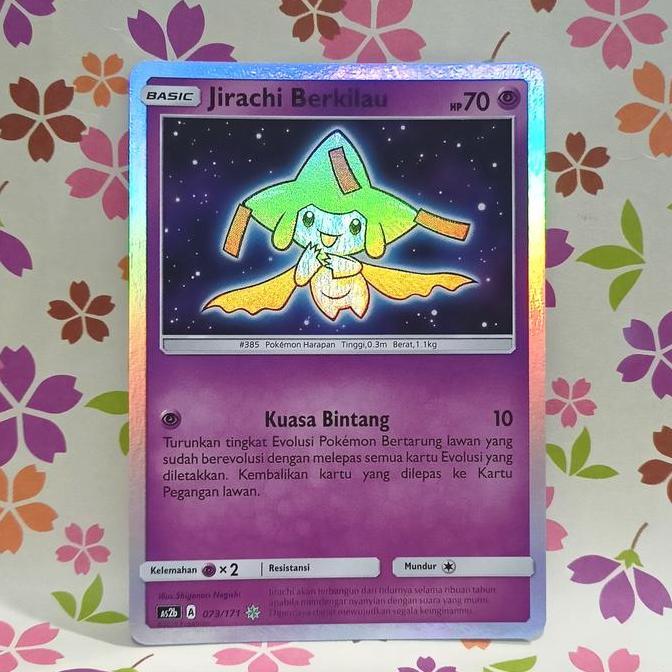 pokemon tcg indonesia jirachi berkilau ( shining ) as2b 073/171 BEST SELLER