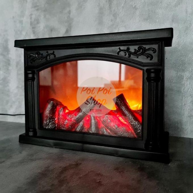 ~~~] Lampu Dekor LED Fireplace Classic Api Unggun Tungku Api Erope Dekorasi Rumah Dinding Design Int