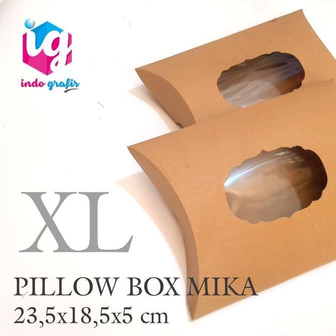 New- PILLOW BOX MIKA / BOX SOUEVNIR / PAPPER BOX MIKA / BOX HIJAB - SIZE XL