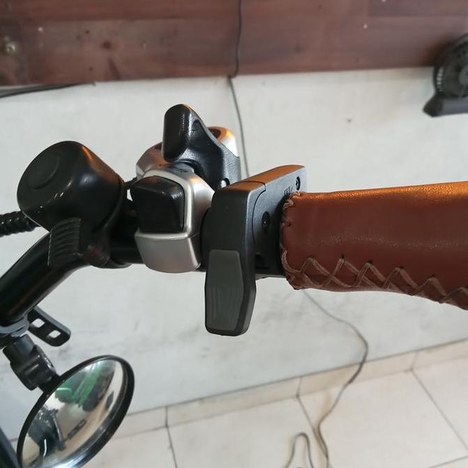 Thumb Throttle Slim E Bike kit Sepeda Listrik, Socket Waterproof