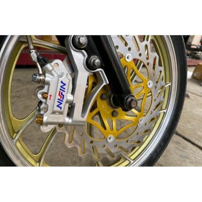 breket kaliper Nissin monoblok 4 piston PNP skok depan RX king lama